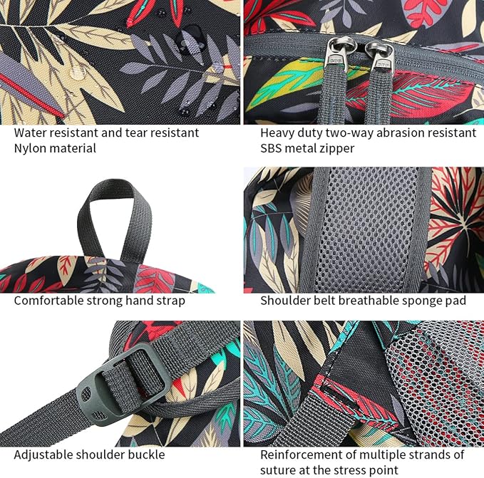 35L Lightweight Foldable Waterproof Packable Travel Small Hiking Backpack Daypack for men women