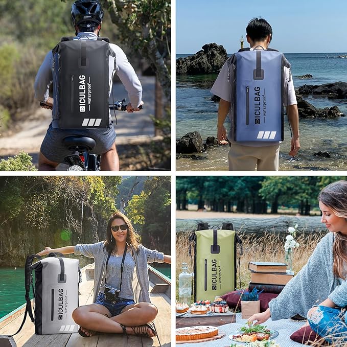 Waterproof Backpack For Women Men Dry Bags Waterprof Bags for Kayaking Boating Travele Hiking Camping Dry Bag 20L