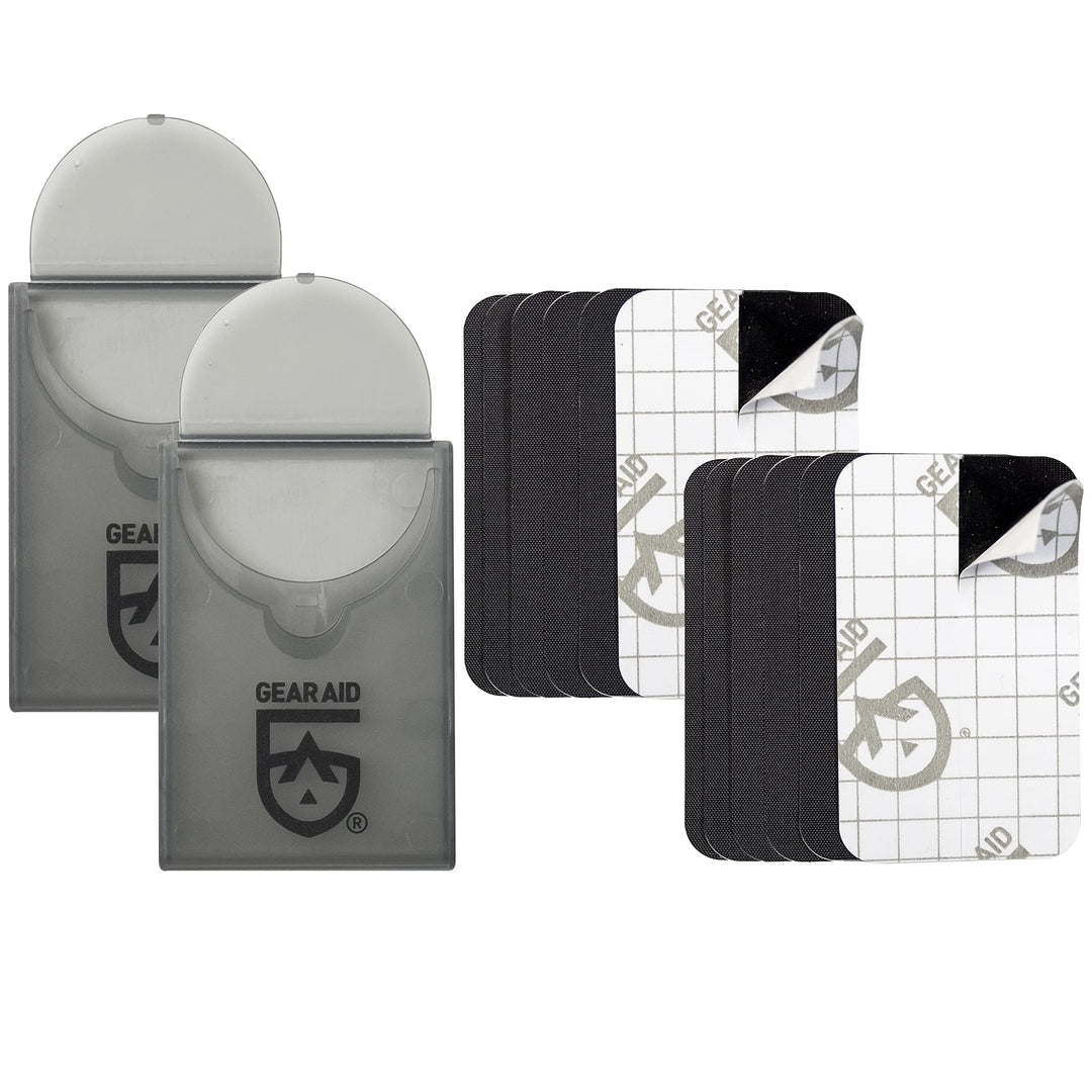 GEAR AID Tenacious Tape Mini Patches for Down Jacket Repair, Black 1.5”x2.5”