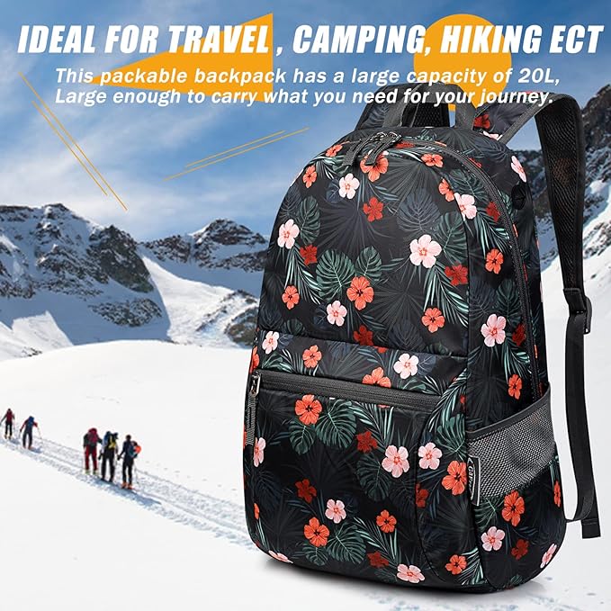 G4Free 20L Lightweight Packable Backpack Travel Hiking Daypack Foldable Backpack for Men Women