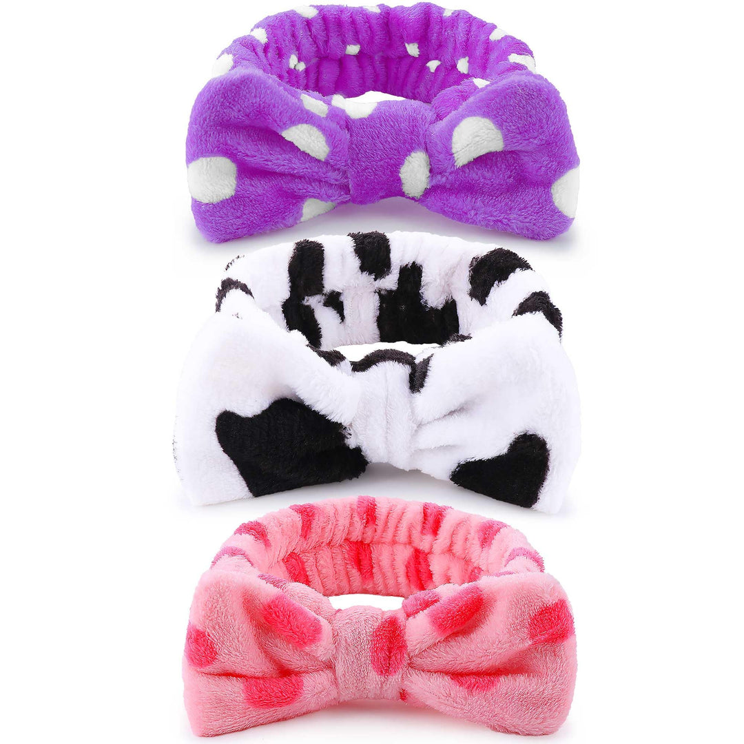 Wsyub 3Pcs Spa Headbands, Headbands For Face Washing, Makeup Skincare Headbands For Girls Women Spa Birthday Party