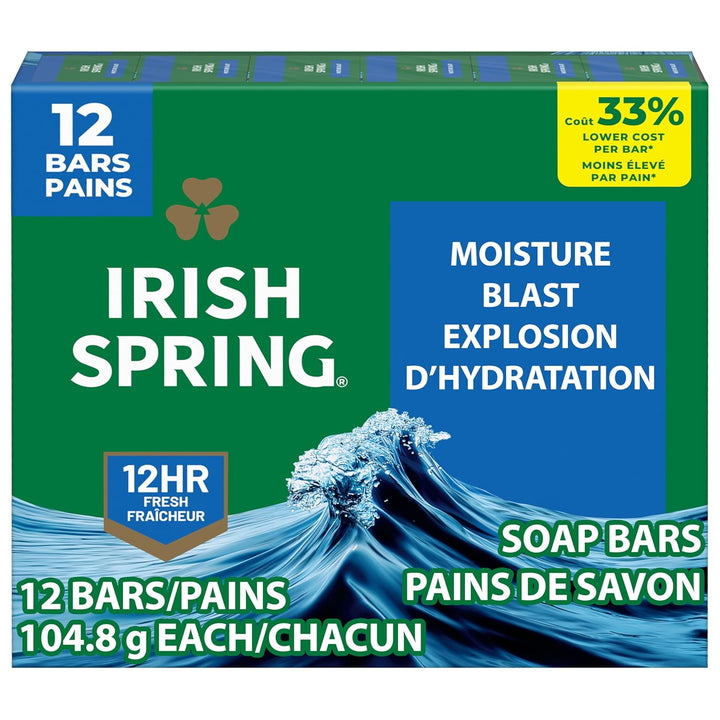 Aloe Vera Moisturizing Bar Soap | Irish Spring | 44.4 Oz | Hydrating Cleanser