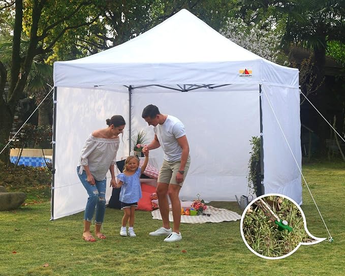 ABCCANOPY Tent Stakes 16" Camping Tent Stakes, 10pc-Pack (Green)