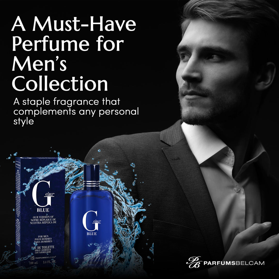 PB ParfumsBelcam G Eau Blue, Eau de Toilette Spray, Our version of a Designer. 3.4 Fl.Oz.