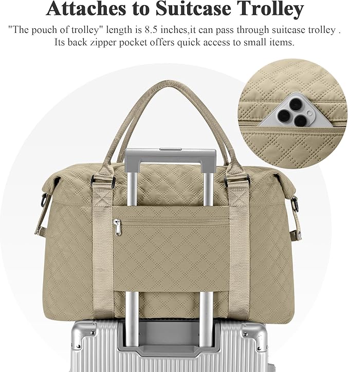 Travel Duffel Bag,Sports Tote Gym Bag,Shoulder Weekender Overnight Bag for Women