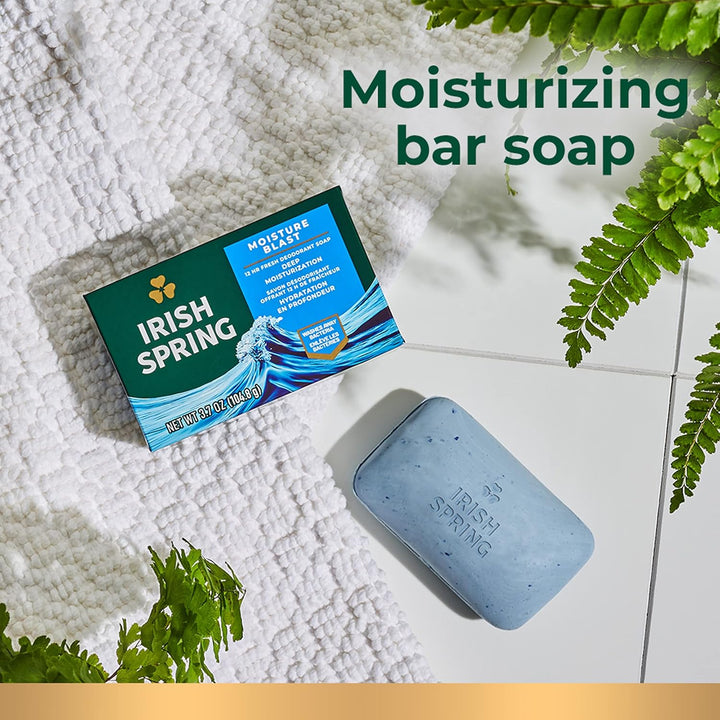 Aloe Vera Moisturizing Bar Soap | Irish Spring | 44.4 Oz | Hydrating Cleanser