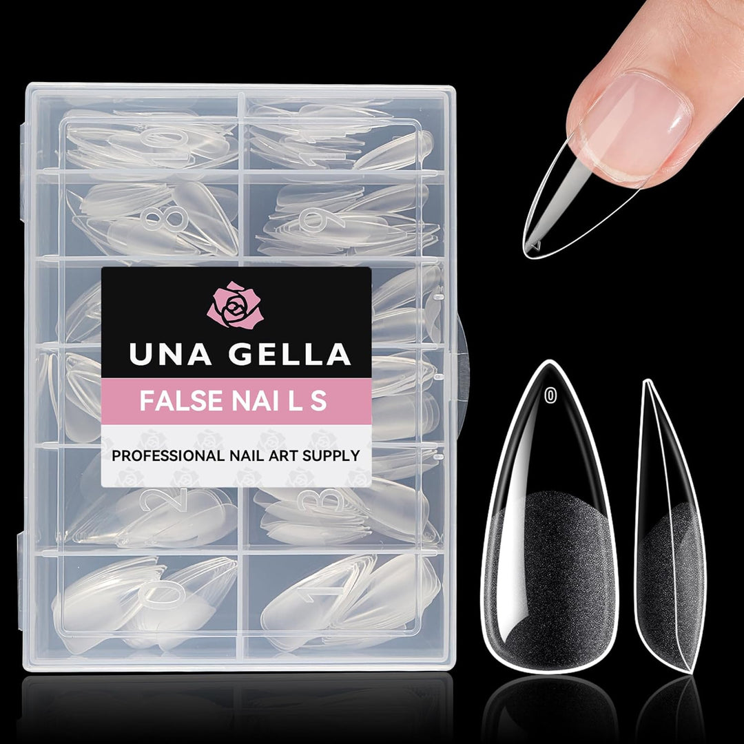 XXL Square Gel Nail Tips | 120 PCS Extra Long | No C Curve | DIY Home Use