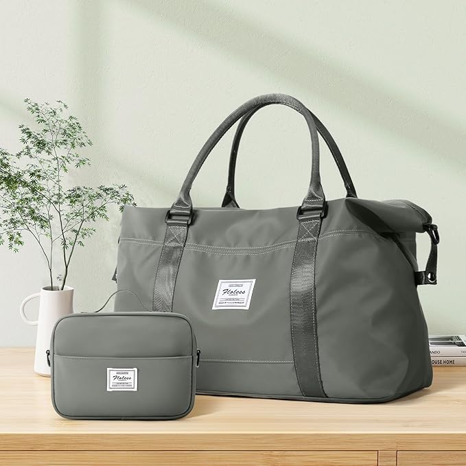 Travel Duffel Bag,Sports Tote Gym Bag,Shoulder Weekender Overnight Bag for Women