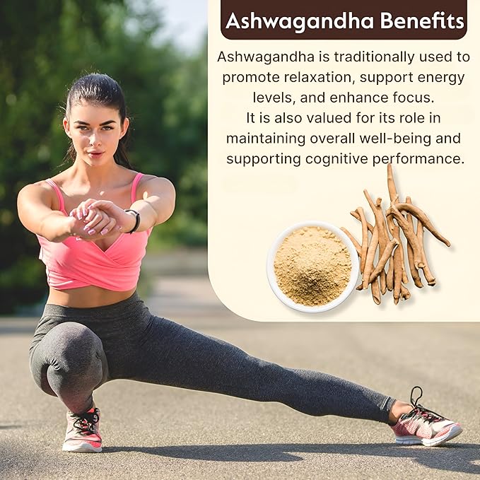 Ashwagandha Root Powder | Withania somnifera | Enhance Energy & Support Vitality (17.7 OZ | 500 gm)