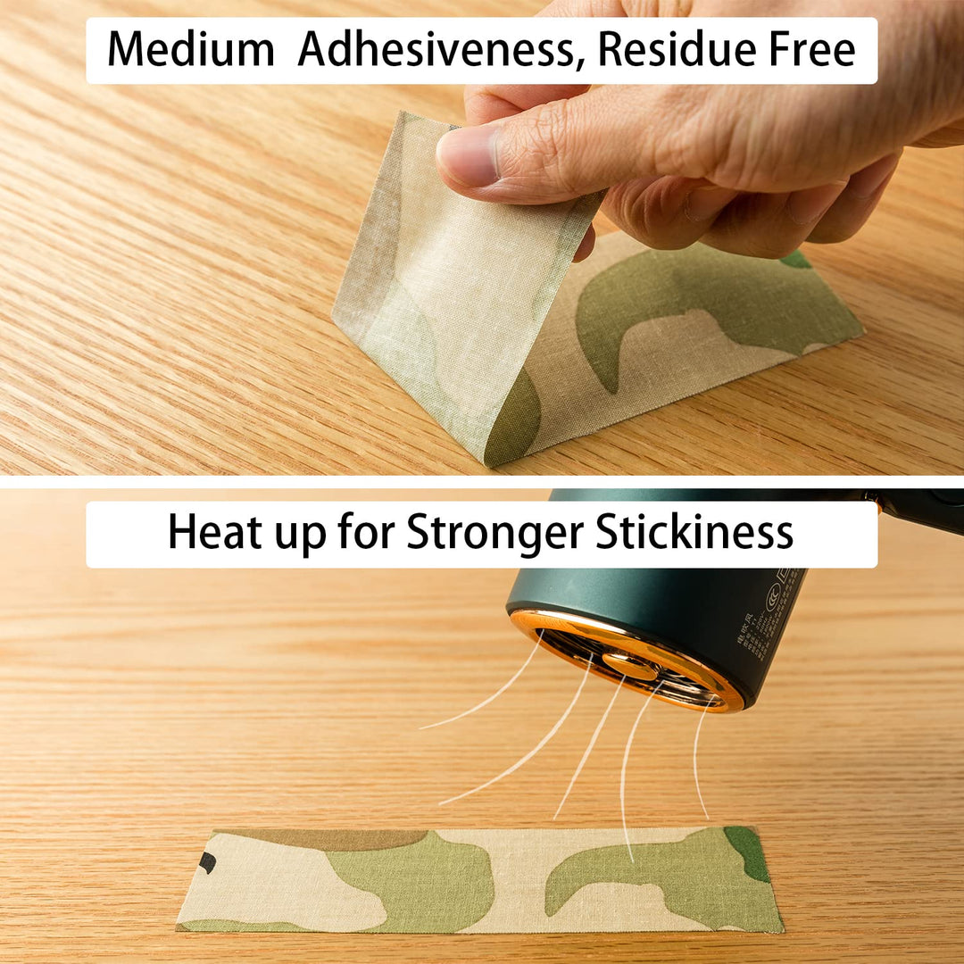 Fetefest Camouflage Camo Tape, 2" by 30 Yards Real Premium Heavy Duty Camo Tape, Hockey Tape, Water Resistant, Non Reflective (Forest Camo, 30)…