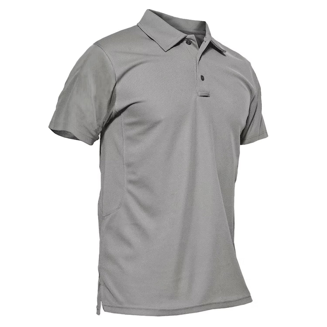 MAGCOMSEN Work Shirts for Men Golf Shirts Fishing Shirts Casual Shirts Quick Dry Shirts Golf Polo Shirts Light Grey S