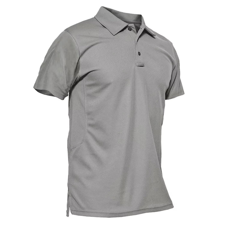 MAGCOMSEN Work Shirts for Men Golf Shirts Fishing Shirts Casual Shirts Quick Dry Shirts Golf Polo Shirts Light Grey S