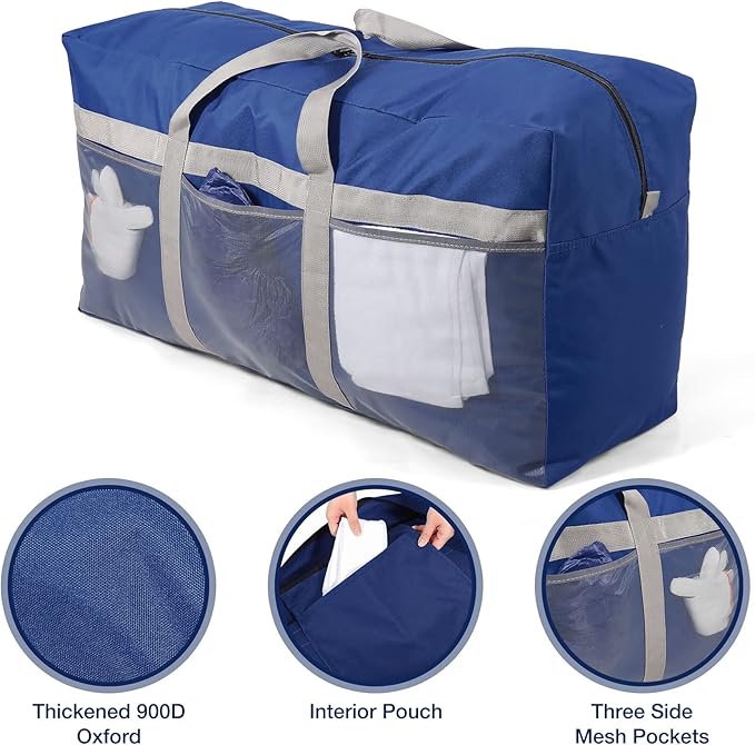 REDCAMP Foldable Travel Bag, Large Sports Bag, 75L/96L/100L, Lightweight Waterproof Tote Bag