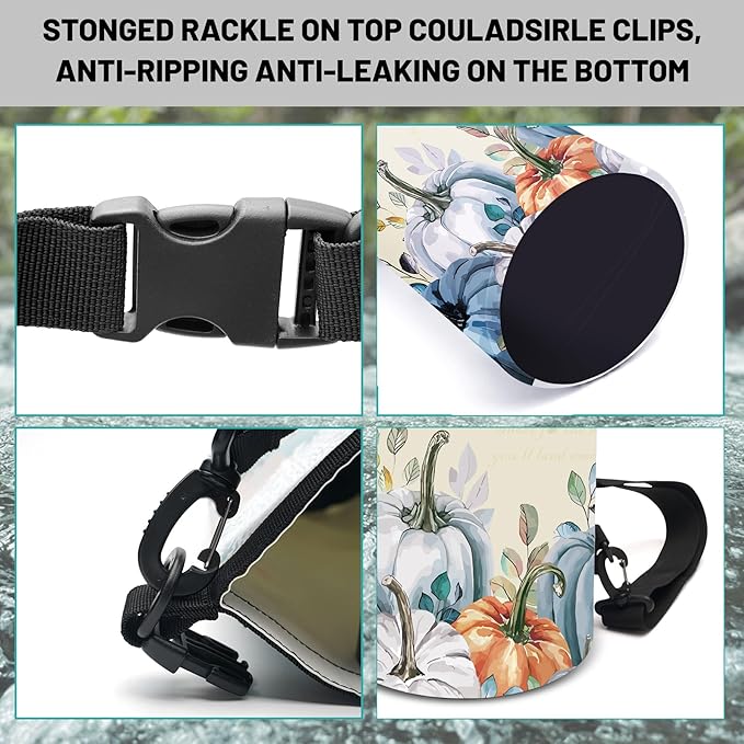 Waterproof Dry Bag,Roll Top Fall Thanksgiving Small Waterproof Backpack 5L/10L/20L Floating and Lightweight Bags for Kayaking, Boating, Fishing, Swimming and Camping