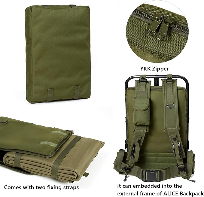 MT Military Army Alice Embedded Air Self-Inflating Camp Mat Olive Drab