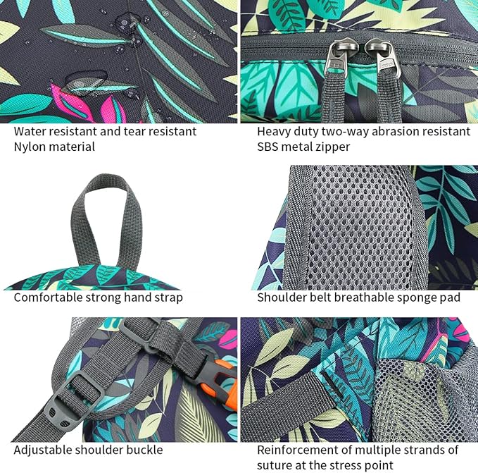 35L Lightweight Foldable Waterproof Packable Travel Small Hiking Backpack Daypack for men women