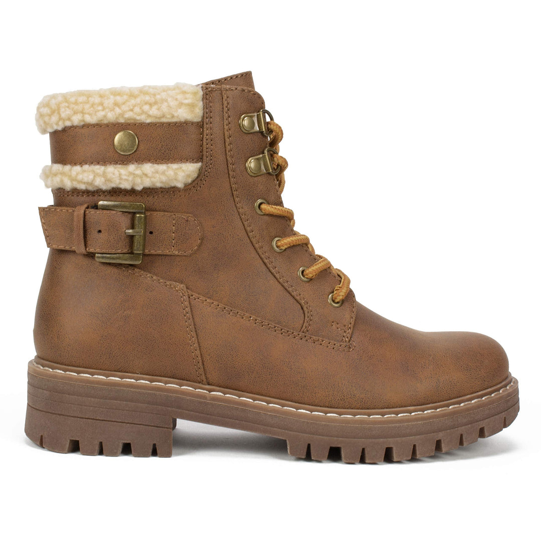 CLIFFS BY WHITE MOUNTAIN Shoes MELDON Women's Boot, NATURAL/FABRIC, 10 M