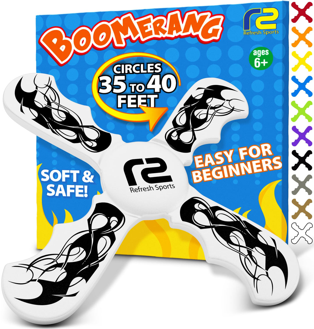 Refresh Sports Boomerang Toys: Really Comes Back! Best Gift for Kids Ages 6-13 - Stocking Stuffers & Gift Ideas for Boys & Girls