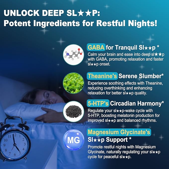 GABA Supplement - 1000 mg Liposomal Form for Optimal Absorption,GABA with L-Theanine, Magnesium Glycinate, 5HTP, Vitamin D3 for Brain Calm, Mood, Zzz Better - Melatonin-Free 120 Softgels.