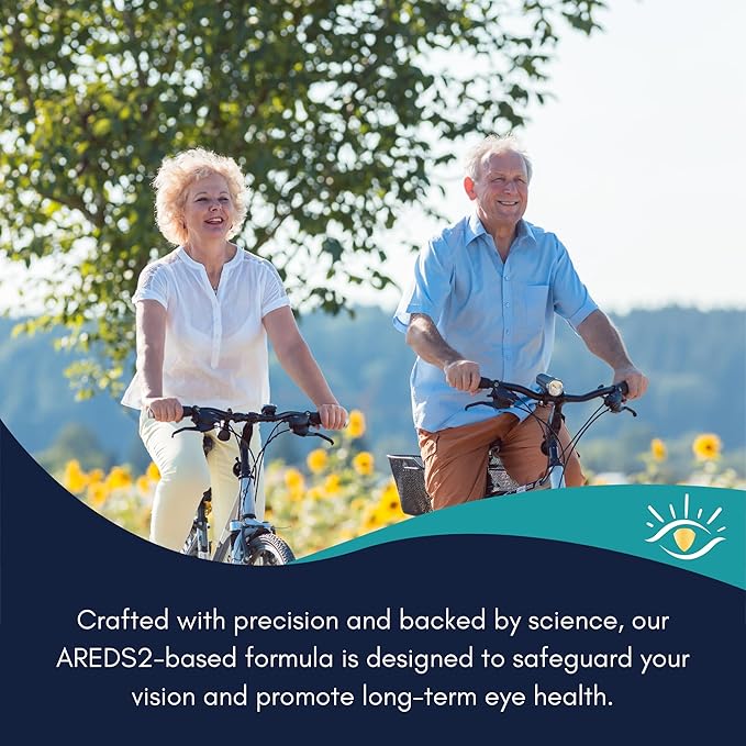 AREDS2 Based Eye Vitamin-Mineral Supplement (120 ct. 60 Day Supply) - AREDS2 Based Supplement for Eyes - Low Zinc Formula - Eye Vision Supplement and Vitamin