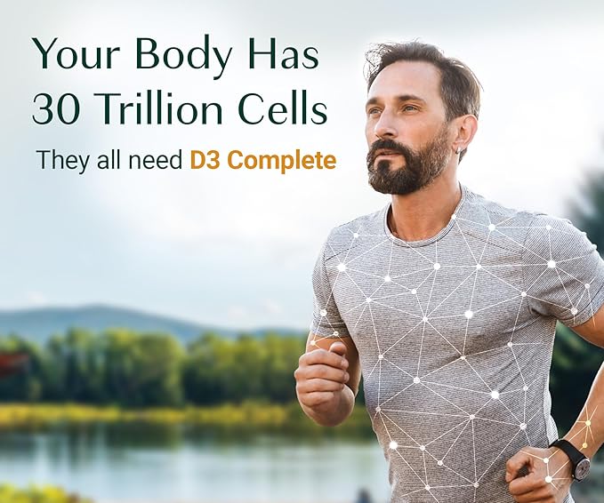 ALGAECAL 4-in-1 Vitamin D3 K2 Complete - ADK Vitamin Supplement, Enhanced Immune Support & Bone Health with D3 K2, A, & E - Whole Body Wellness & Bone Strength, 60 Easy-Swallow Softgels