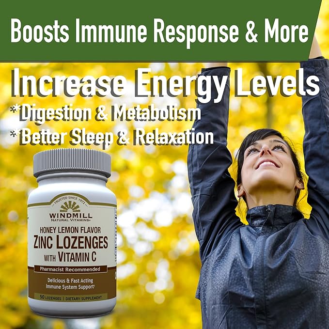 ZINC LOZ W/VIT C 100MG H/L WML 50 by Windmill,9 Ounce (Pack of 1)