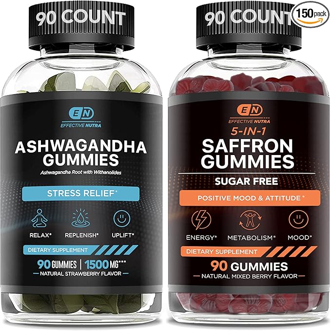 Ashwagandha Gummies & Saffron Gummies