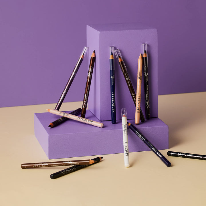 Marcelle Kohl Eyeliner, Smoke, Eye Pencil, Long-Lasting, Waterproof, Intense Colour, Fragrance-Free, Hypoallergenic, Recognized by CDA, Cruelty-Free, 0.04 Oz.