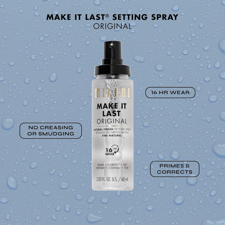 Milani Setting Spray & Primer 2-Pack | Hydrating Niacinamide & Matte Charcoal