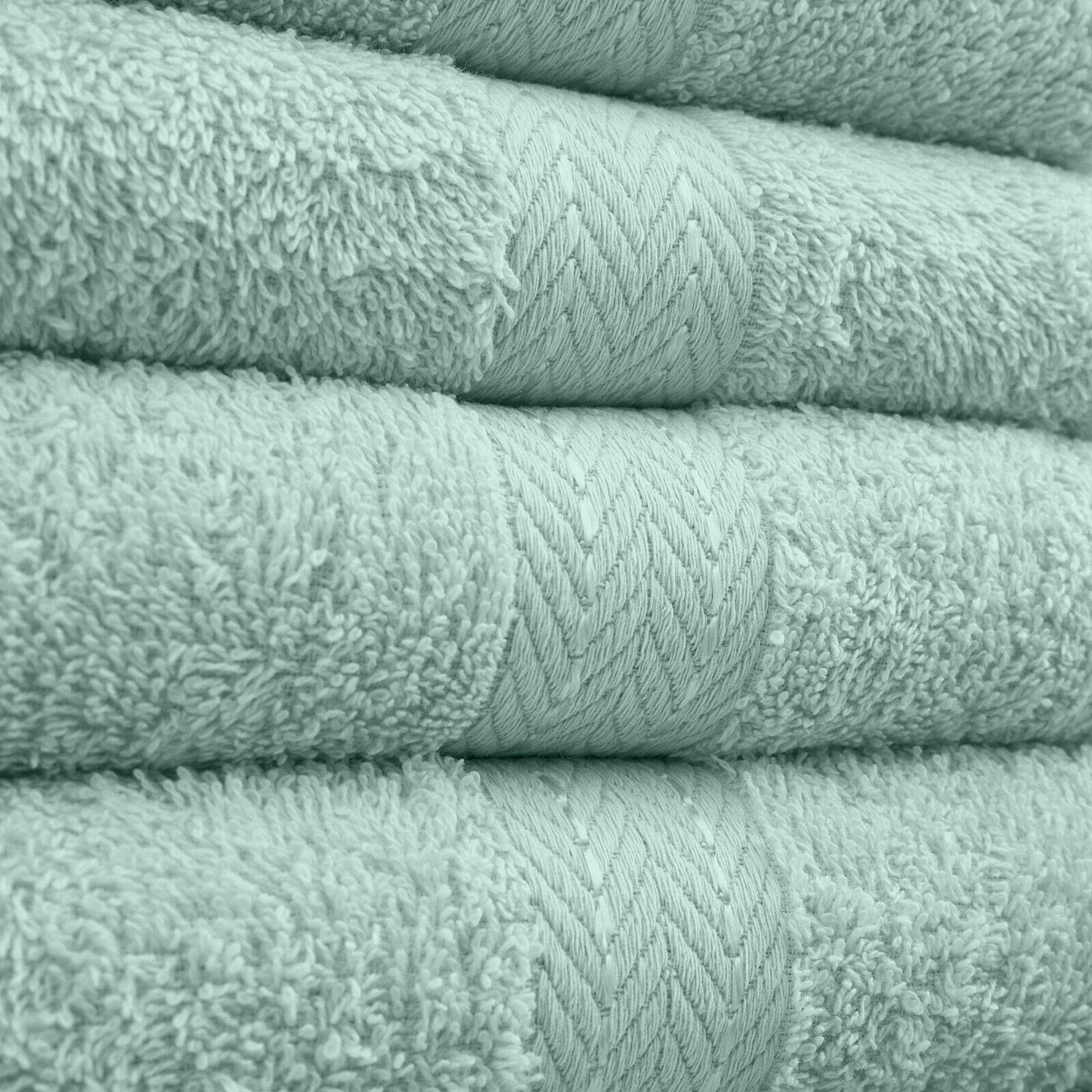 10 Pieces Towel Bale Sets 100% Pure Egyptian Cotton Premium Hotel Quality Towels Bale Set 500 GSM Super Soft Extra Absorbent 4 Face 4 Hand 2 Bath Towels Sets Bathroom Accessories (Duck Egg)