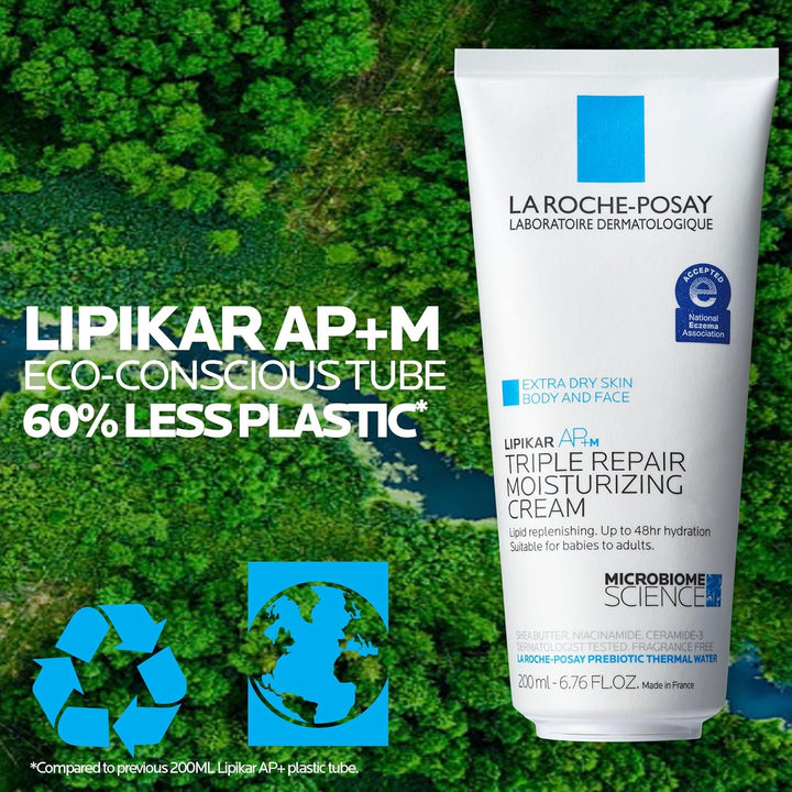 La Roche-Posay Lipikar AP+ Moisturizing Cream | Shea Butter & Niacinamide | For Dry, Sensitive Skin