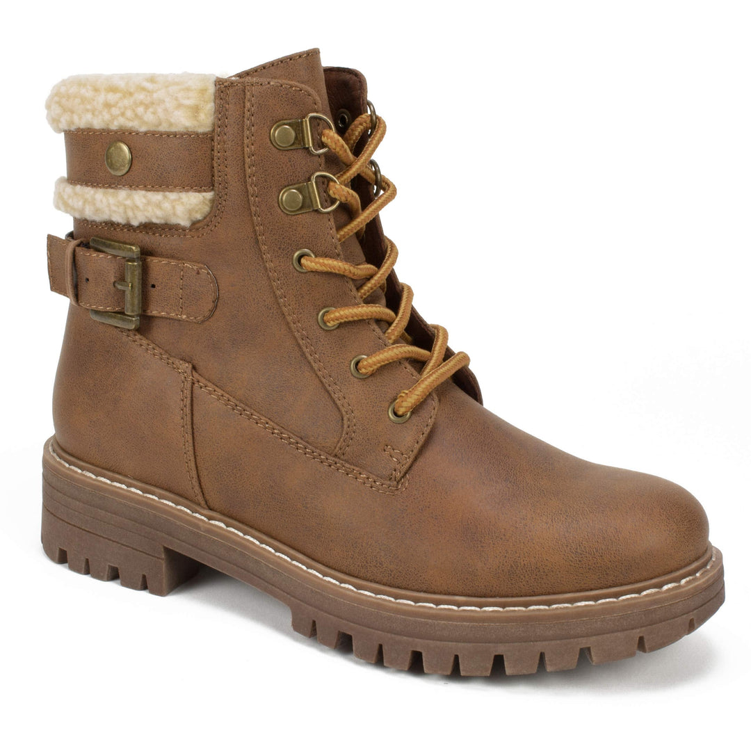 CLIFFS BY WHITE MOUNTAIN Shoes MELDON Women's Boot, NATURAL/FABRIC, 10 M