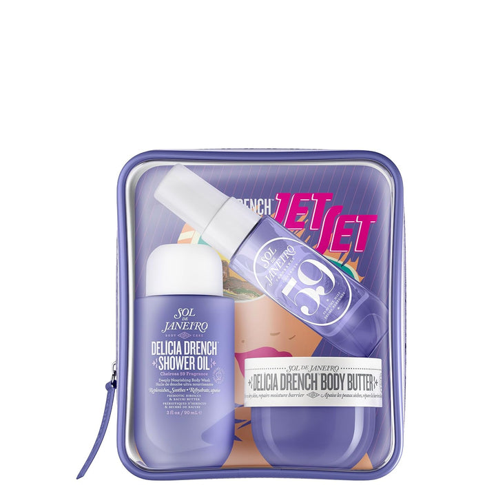 SOL DE JANEIRO Jet Set | Travel-Size Body Care Set | Tropical Fragrance