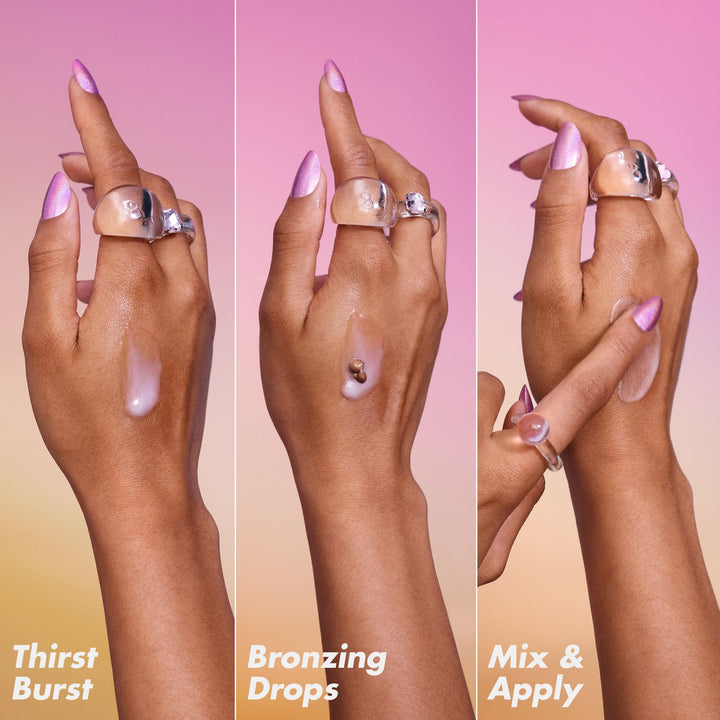 e.l.f. SKIN Hottest Duo: Holy Hydration Thirst Burst & Bronzing Drops Skincare Set, Vegan & Cruelty-Free