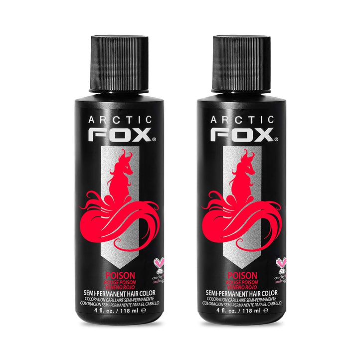 ARCTIC FOX Frose Vegan Semi-Permanent Hair Color Dye | 4 Fl Oz | Pack of 2