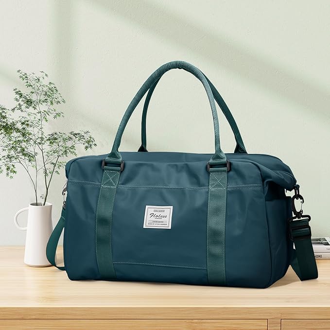 Travel Duffel Bag,Sports Tote Gym Bag,Shoulder Weekender Overnight Bag for Women