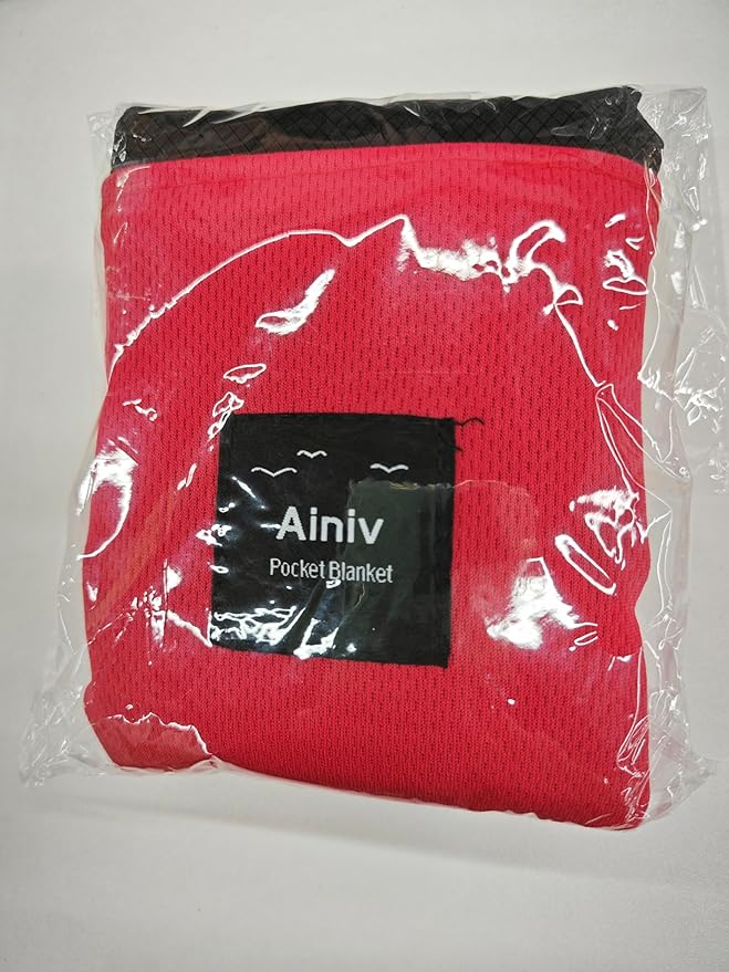 Picnic Blanket, Mini Pocket Beach Mat 55.1 x 70.8IN (3-5 People) Foldable, Lightweight Waterproof Sand Free, Foldable Thin Ground Sheet for Outdoor Camping Hiking Travel - with Hand Strap