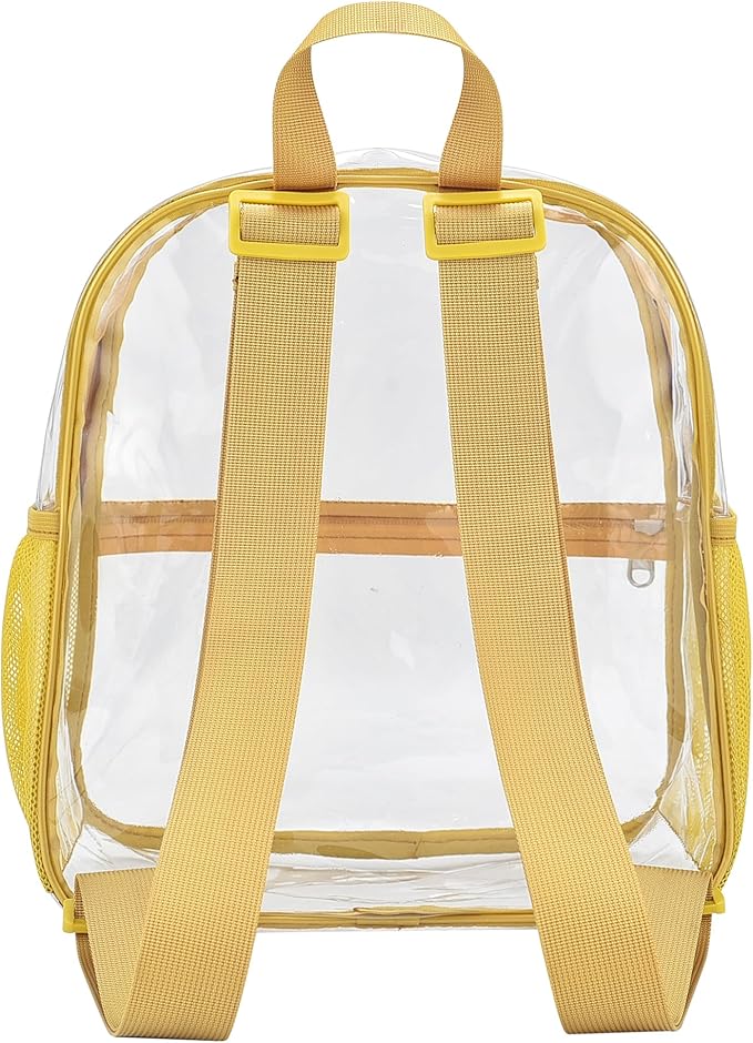USPECLARE Clear Backpack Stadium Approved 12X11x6, Waterproof Clear Bag Stadium Backpack for Concert Work Sport Event