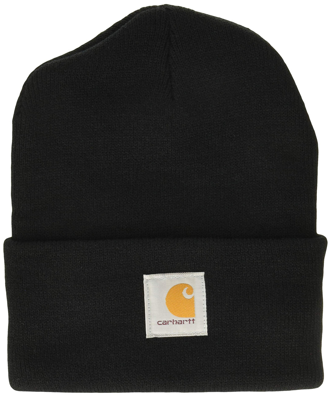 Carhartt .101070.001.S000 Label Watch Cappello, Nero & Acrylic Watch Berretto, Nero