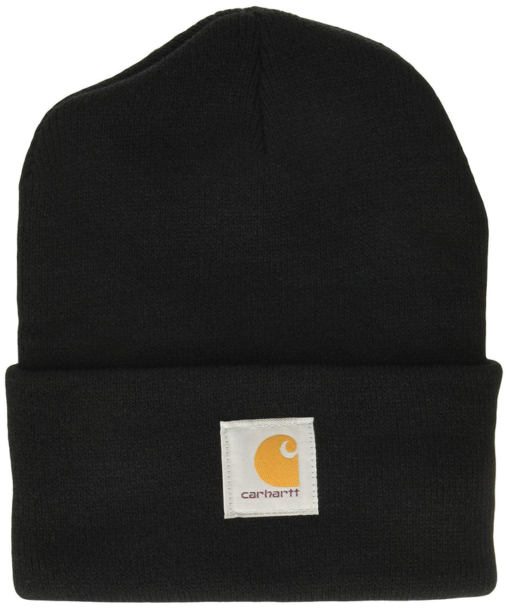 Carhartt .101070.001.S000 Label Watch Cappello, Nero & Acrylic Watch Berretto, Nero