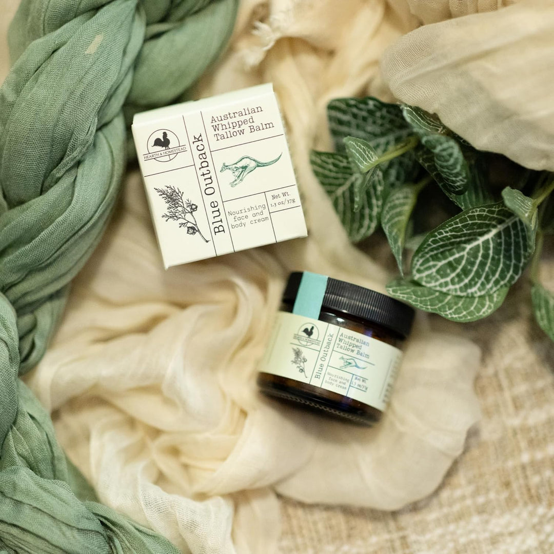 Handmade Tallow Balm | Fragrance-Free & Nourishing | 1.3 Oz Butter Almond