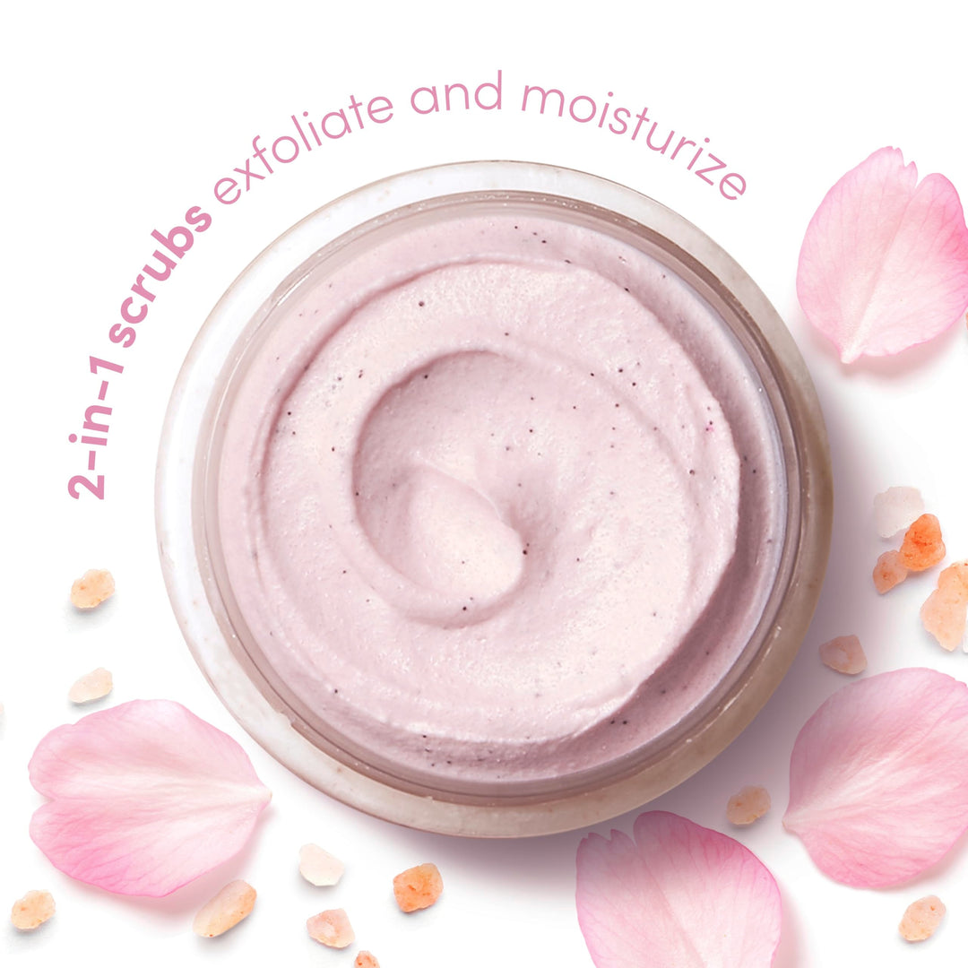 Dove Himalayan & Rose Body Scrub Exfoliates and Deeply Nourishes for Smooth, Radiant Skin 15oz