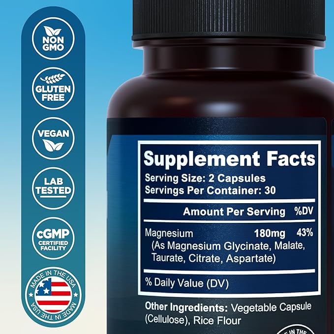 5-in-1 Magnesium Complex and Vitamin D3 K2