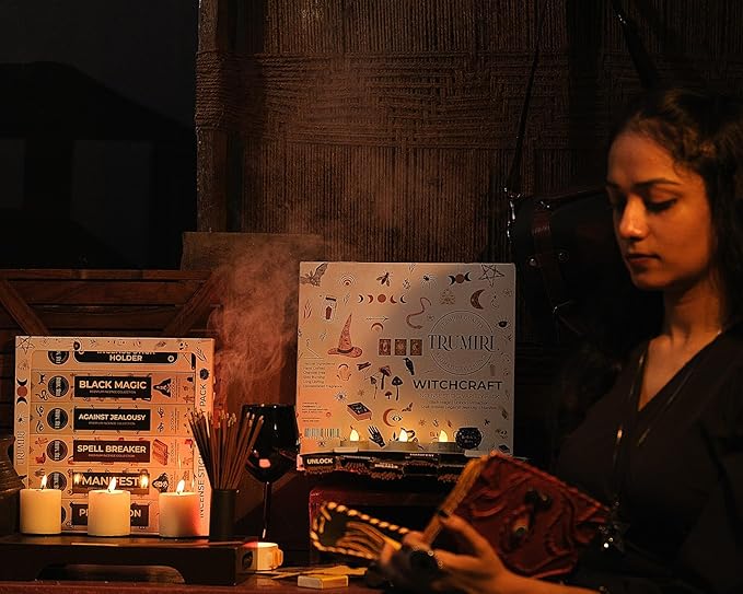 Witchcraft Incense Sticks - Total 120 Insence-Sticks (20 Insense x 6 Inscents) - for Wiccan Witches Brew Wicca Witch Voodoo Spell Pagan Black Magic Protection Against Jealousy + Burner Holder