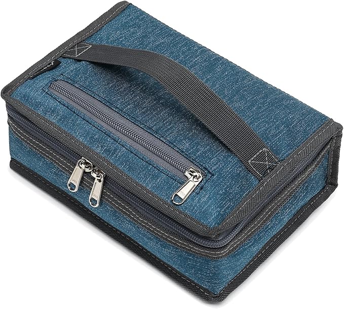 FlowFly Small Insulated Lunch box Portable Soft Bag Mini Cooler Thermal Meal Tote Kit with Handle for Work & School, Royal