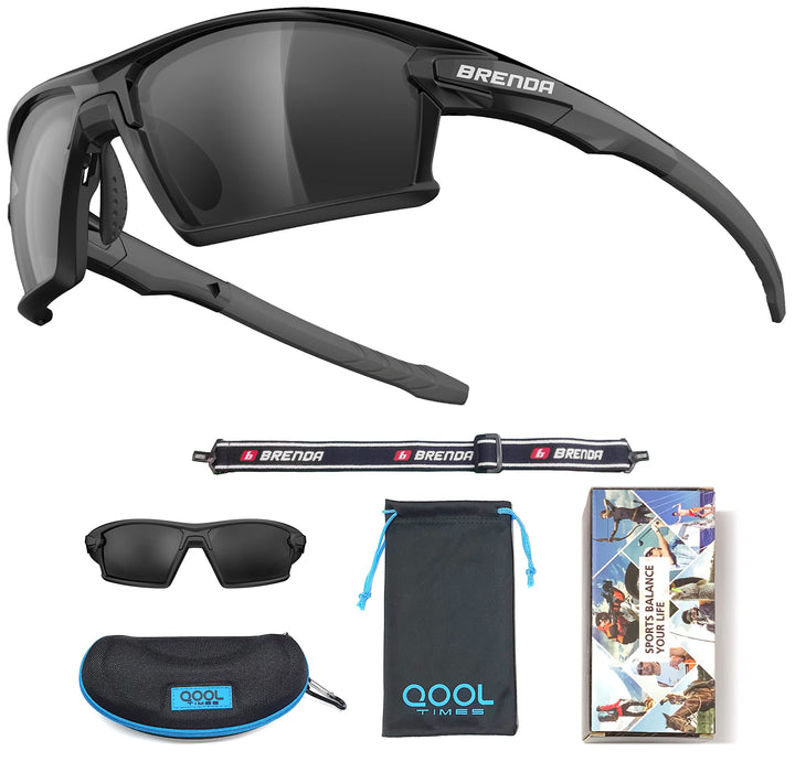 QOOL TIMES Living out your Q5X Polarized sports Sunglasses for Men Women, Fishing Volleyball Driving Cycling Sailing Boating