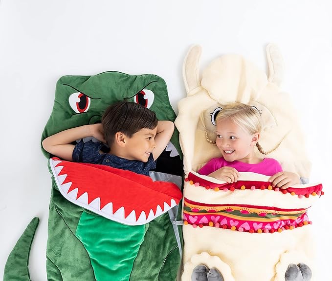 Bixbee Kids Sleeping Bag, Soft Sleepy Sack for Kids & Toddlers | Easy Roll Up Design for School, Daycare + Naptime, 60 x 22 Inches | Cozy Slumber Bag w Lining for Girls + Boys