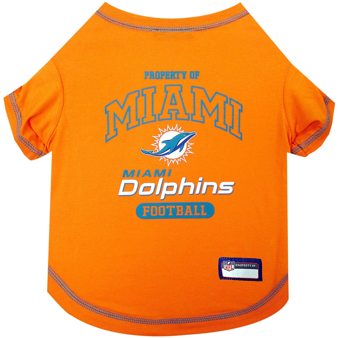 Pets First Miami Dolphins T-Shirt, X-Small
