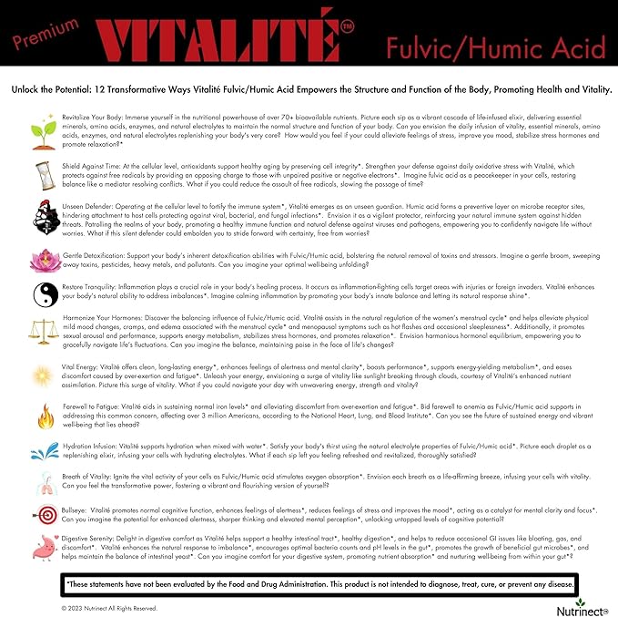 VITALITÉ Fulvic/Humic Acid