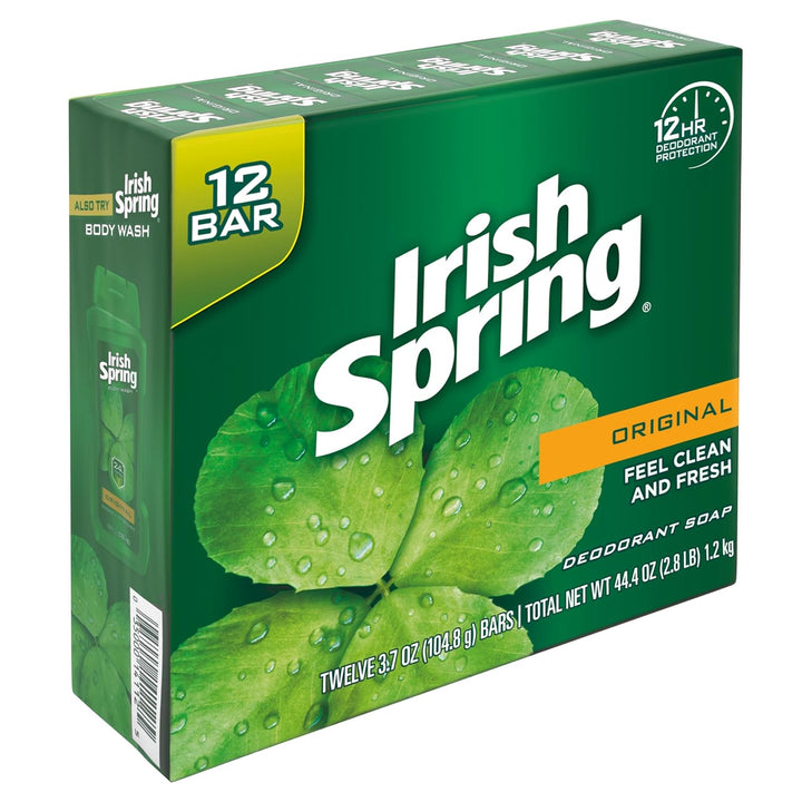 Aloe Vera Moisturizing Bar Soap | Irish Spring | 44.4 Oz | Hydrating Cleanser